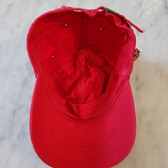 Red baseball cap - Picture 3 of 4